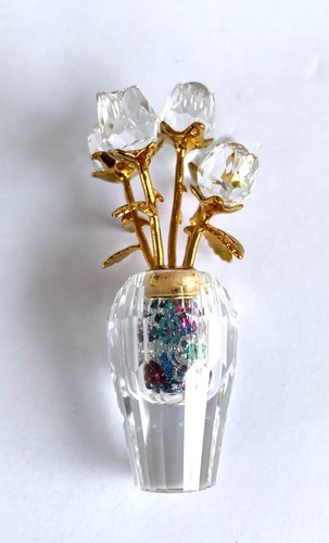 Vaso flacone rosa swarovski - vaso/flacone,