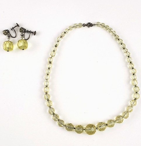 Collana cristallo canarino