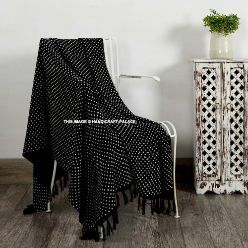 Boho stile nero copriletto - stile,