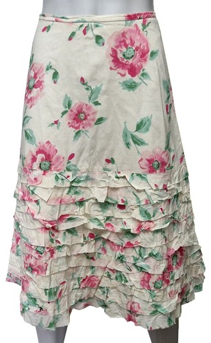 Gonna floreale bianca con - gonna,