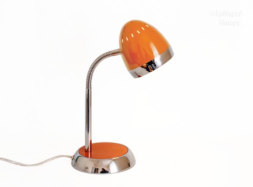 Orange gooseneck desk lamp - orange,