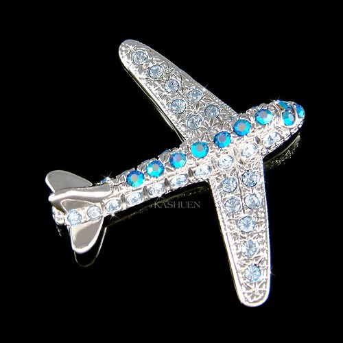 Aeroplano pin swarovski - aeroplano,