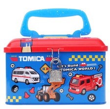 Tomy Tomica Cars Cassaforte Salvadanaio Salvadanaio Scatola di Latta Giocattolo