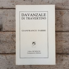 Gianfranco Fabbri, Davanzale di travertino, Campanotto, 1993, dedica autografa