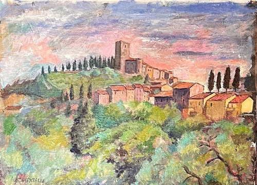 Paesaggio toscano olio - “paesaggio, toscano”