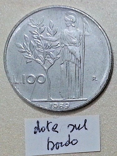 Varieta errore conio 100 - errore, di