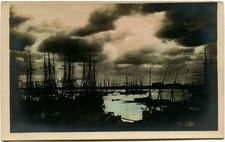 1919 Spezia porto panorama barche navi molo mare FP COL ANIM