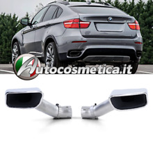 Terminali di scarico marmitte acciaio 165x90 mm per BMW X6 E71 2006-2014