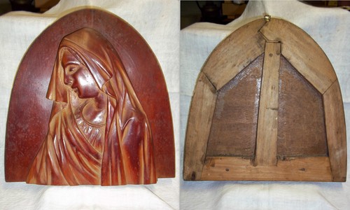 Madonna scolpita legno - ,