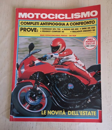 Motociclismo agosto 1983 anno - agosto,