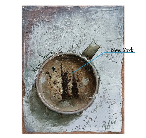 New york coffee time quadro - new,