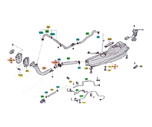 Raccordo serbatoio benzina - raccordo,