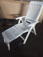 Sedia A Sdraio con Poggiapiedi per Arredamento da Giardino