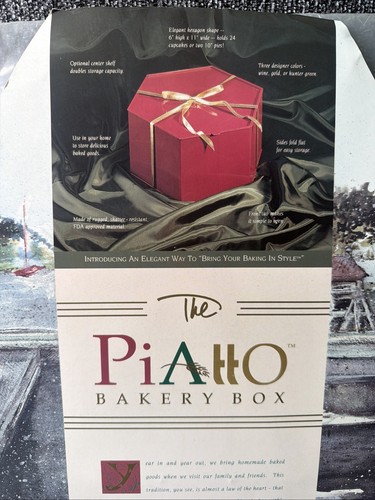 Piatto rosso bakery - piatto, box