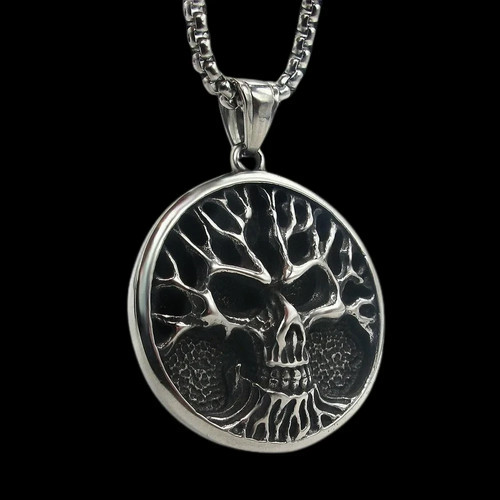 Collana uomo teschio - collana,