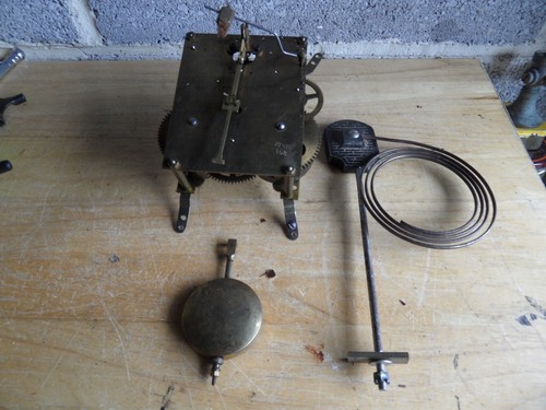 Vintage clock movement - vintage, gong