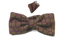 Papillon lana uomo rosso vino