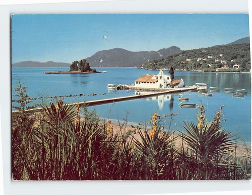 Cartolina ponticonissi corfù - cartolina,
