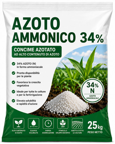 Azoto ammonico concime - ammonico, 34%
