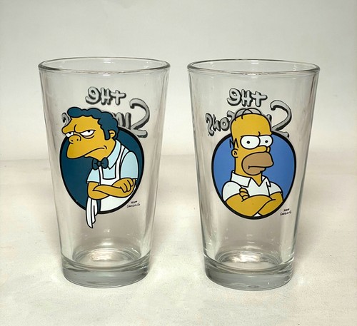 The simpsons vintage glass - vintage,