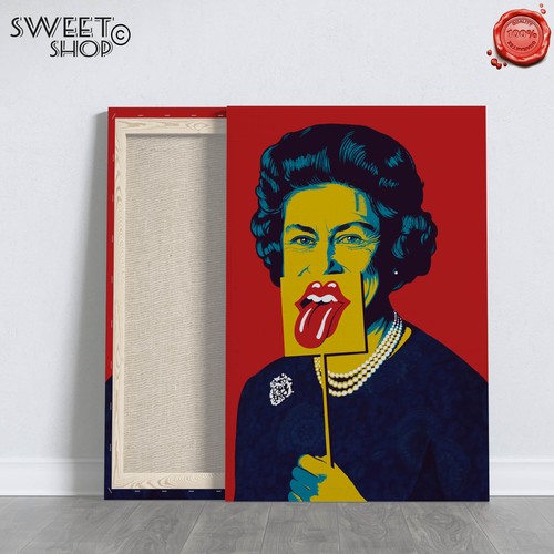 Quadro regina elisabetta pop - elisabetta,