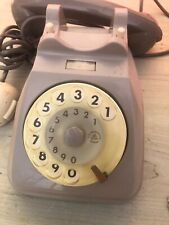 TELEFONO SIP A DISCO FISSO ANNI 60/70/80 VINTAGE colore grigio