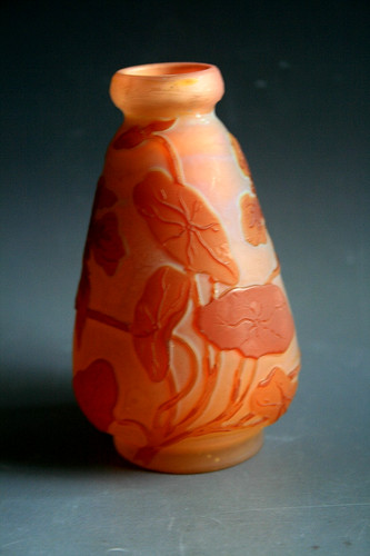 Antico vaso vetro acidato - vaso,