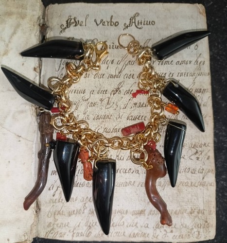 Bracciale catena oro - oro,, ciondoli