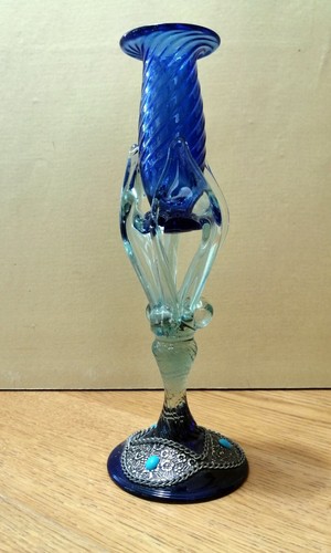 Candeliere candelabro vetro - candelabro, di