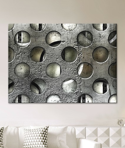 Metallo world immagine tela - world,