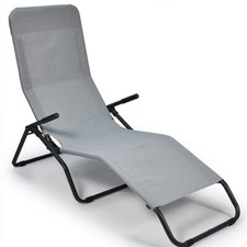 SDRAIO LETTINO BASCULANTE DA GIARDINO PISCINA SPA PASHA GRIGIO ITALIA