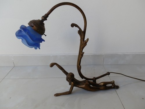 Lampada tavolo con donna - lampada, da