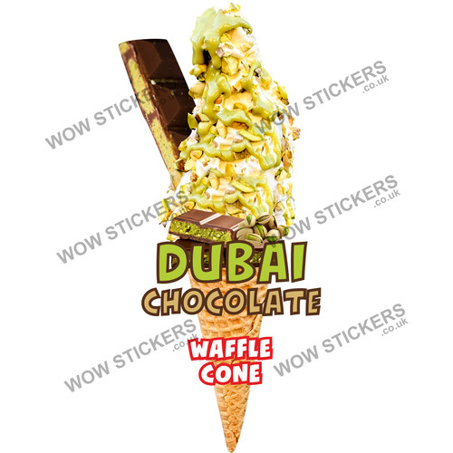 Adesivo furgone gelato dubai - adesivo,