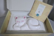 NUOVO stampo gelatina forma padella gatto ceramica rosa firmato Thun Italy con scatola