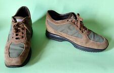 Hogan basket homme interactive logo Marrone e grigio Scamociate tennis Size 10