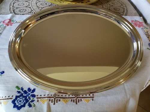 Vassoio ovale placcato argento