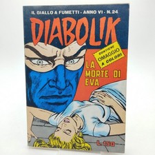 DIABOLIK N. 24 ANNO VI QUASI DA EDICOLA CON ADESIVI - ASTORINA 1967 [UFF-40-100]