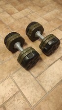 2 manubri palestra regolabili da 10kg cad.