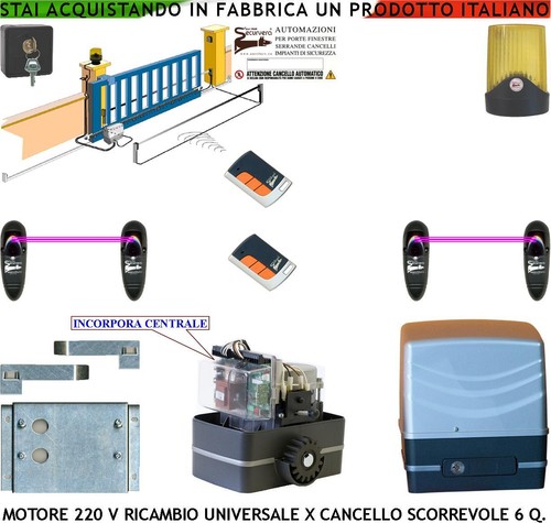 Kit motore 220v - motore, cancello