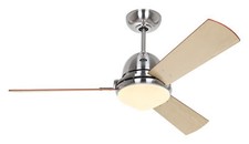 Ventilatore con Illuminazione Libeccio 120cm Cromo Telecomando Ventola Leise