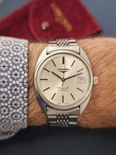 Vintage LONGINES Conquest Date Orologio Anni 70 Watch Rare Uhr 1975 Automatic 