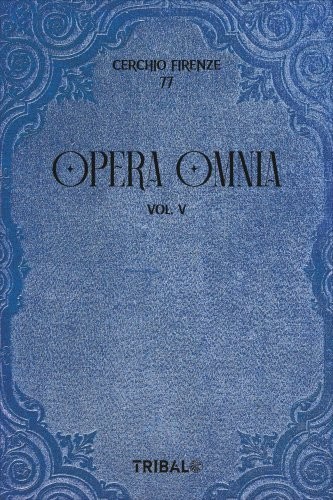 Libro opera omnia volume - opera,