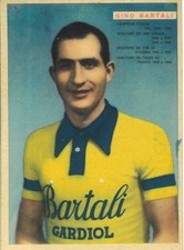 Cartolina pubblicitaria GINO BARTALI. Tubolari GARDIOL Milano. Novi Ligure