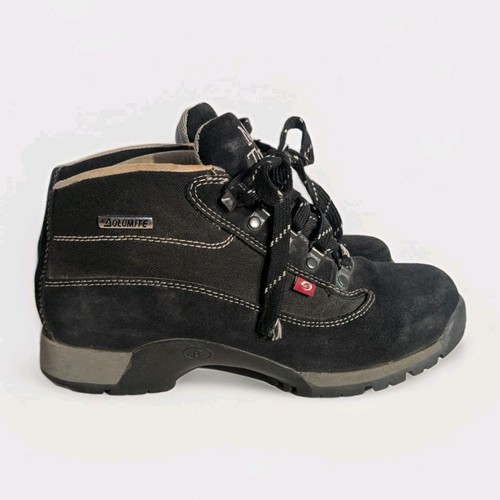 Dolomite black leather - black,