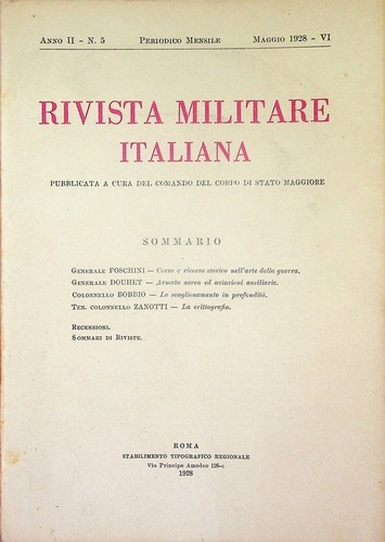 Rivista militare italiana a - rivista, italiana: