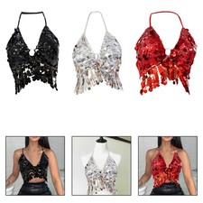 Reggiseno con paillettes e top