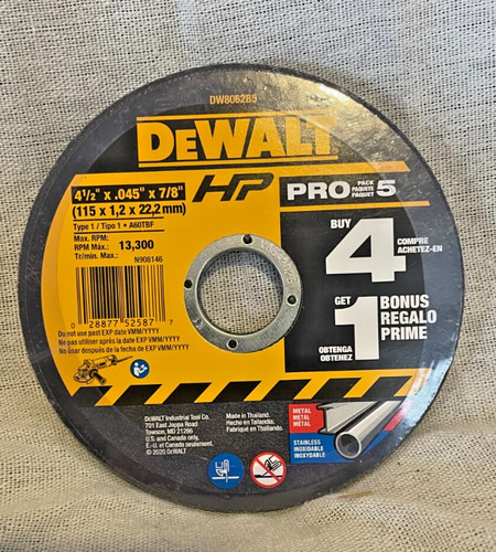 Dewalt dw8062b5 x - dw8062b5, 4-1/2”