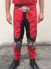 Pantalone AXO CROSS BMX MTB Rosso/Nero/Bianco