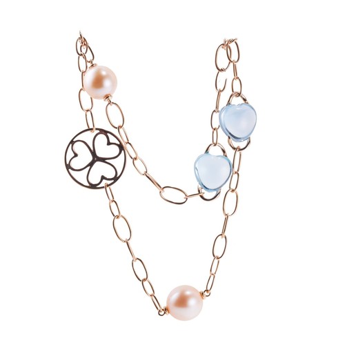 Collana stazione cuore perla - cuore,