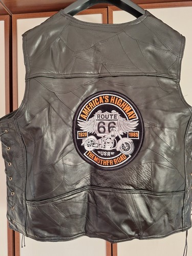 Gilet moto pelle - in, 4xl